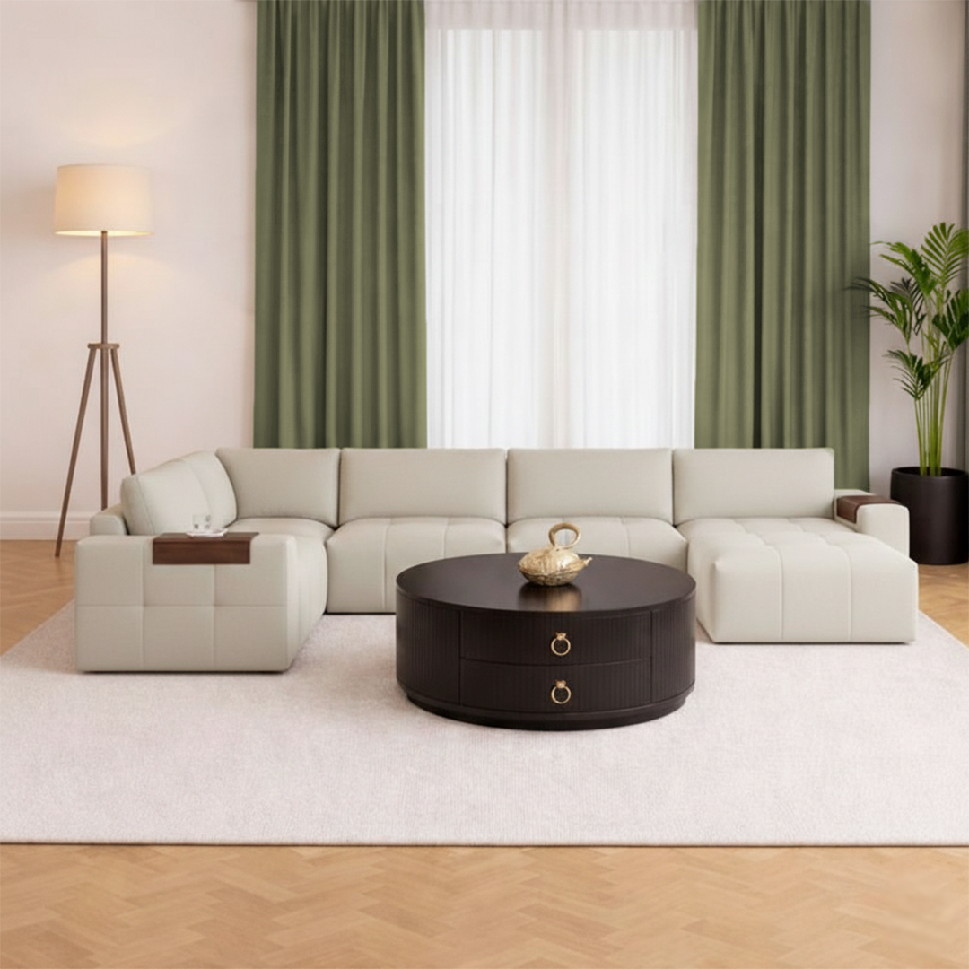 PAIGE 6-Piece Modular Fabric Sectional