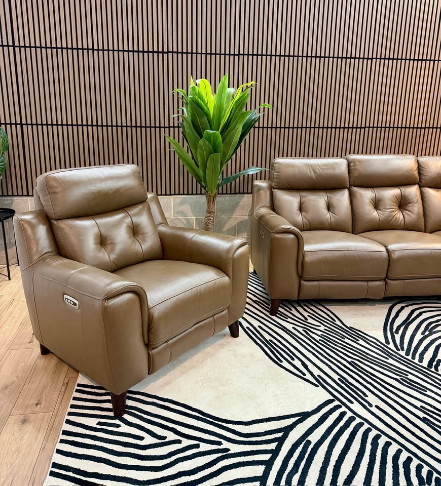 Malibu 2-Piece Leather Power Reclining Set with Power Headrests