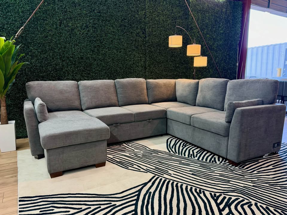 Coddle Luke Sleeper Sectional with Reversible Chaise e Storage